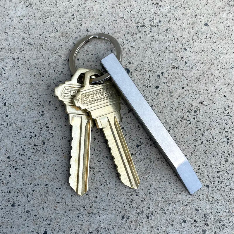 【D.PC】Keychain Pry Bar for Your Keyring Non Sharp, Heavy Duty Stainless Steel EDC Prybar - Made By Cear Spool
